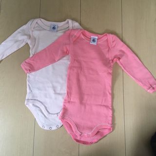 プチバトー(PETIT BATEAU)のプチバトー ロンパース 6M/67cm 美品(ロンパース)