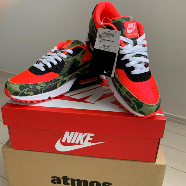 ナイキ airmax90 duck camo atmos 26cm カモ