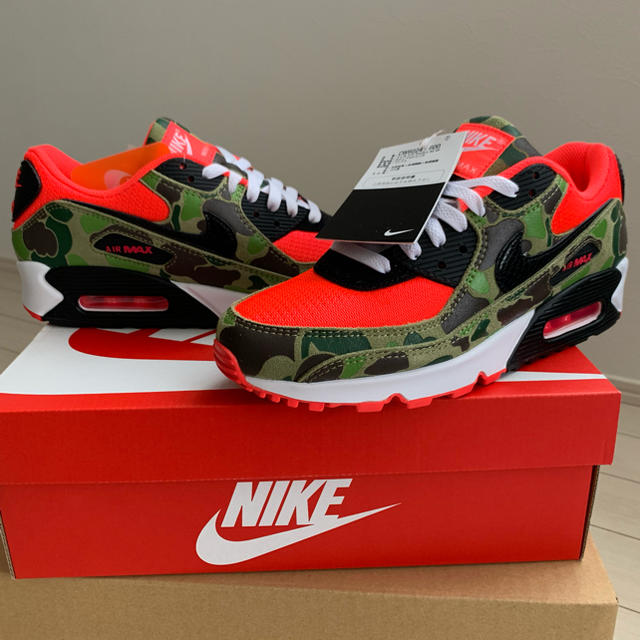 ナイキ airmax90 duck camo atmos 26cm カモ