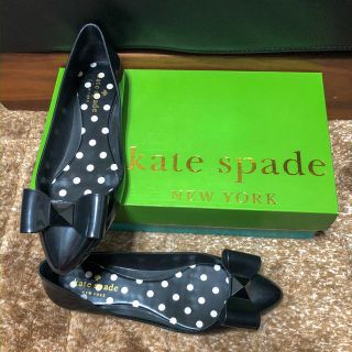 ケイトスペードニューヨーク(kate spade new york)のkatespade ケイトスペード  レインシューズ　リボン(レインブーツ/長靴)