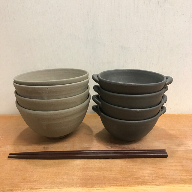 めがね様専用　　新品　陶器　陶芸作家　おまかせごはん茶碗4個C インテリア/住まい/日用品のキッチン/食器(食器)の商品写真