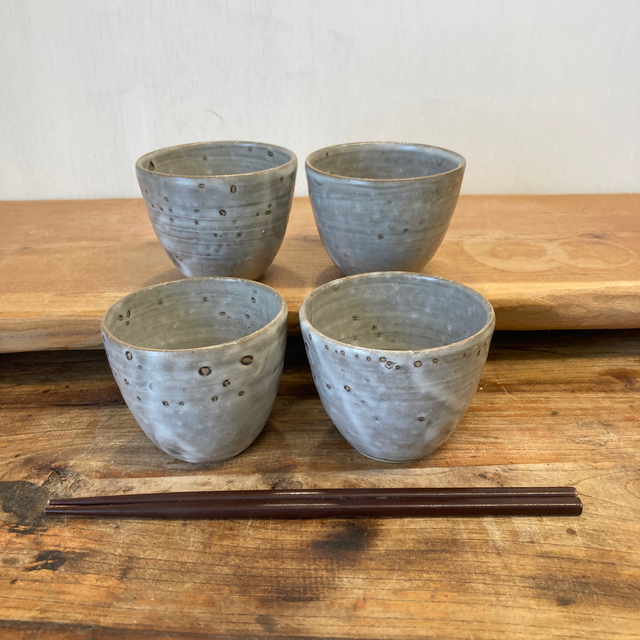 新品　陶器　陶芸作家　おまかせごはん茶碗4個D 3