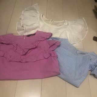 ザラ(ZARA)のトップス3点セット(シャツ/ブラウス(半袖/袖なし))