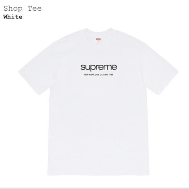 【新品XL】Supreme Shop Tee 白