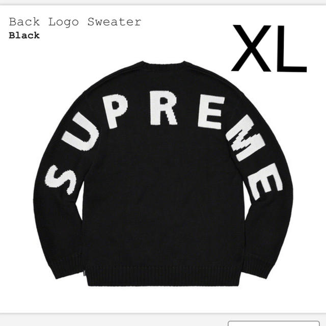 Supreme Back Logo Sweater Xlarge - ニット/セーター