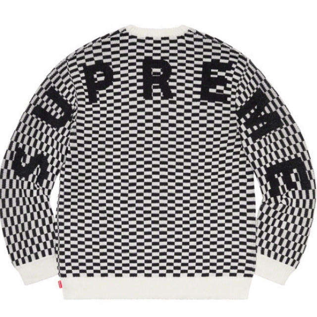 supreme back logo sweater XL