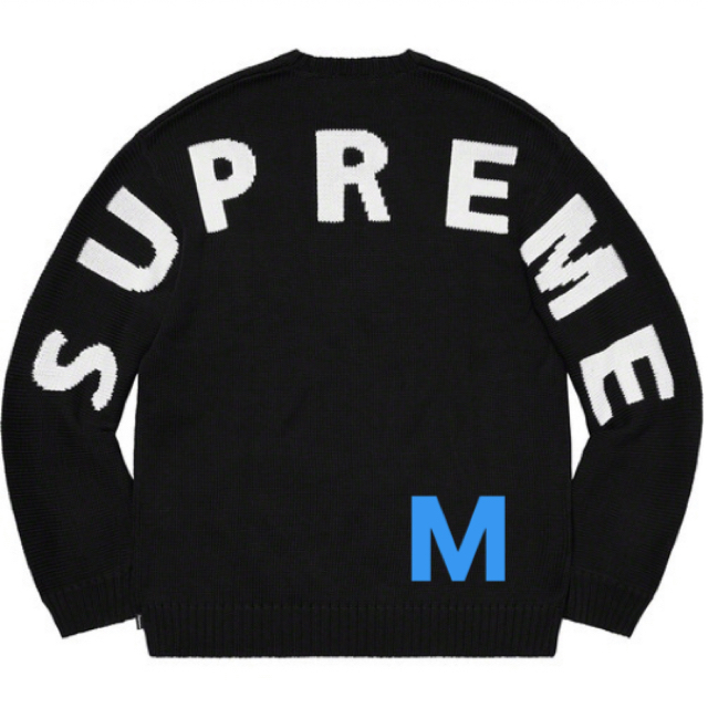 ニット/セーターSupreme Back Logo Sweater Black