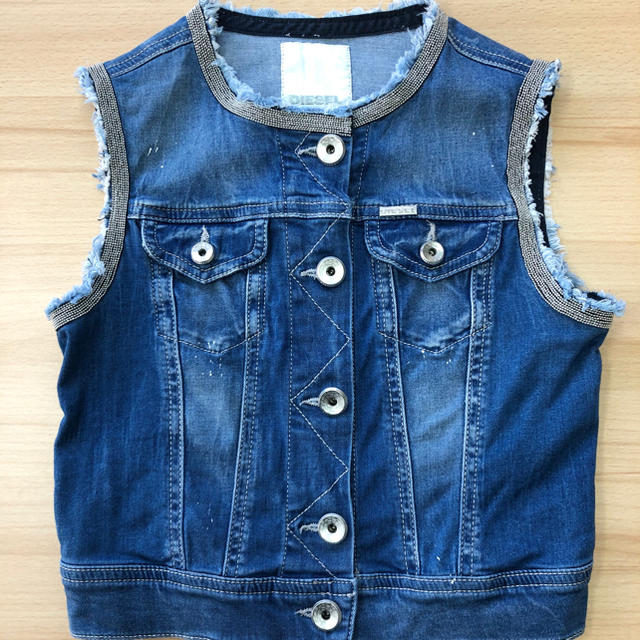 DIESEL(ディーゼル)のDIESEL デニムジレ　 kids キッズ/ベビー/マタニティのキッズ服女の子用(90cm~)(その他)の商品写真