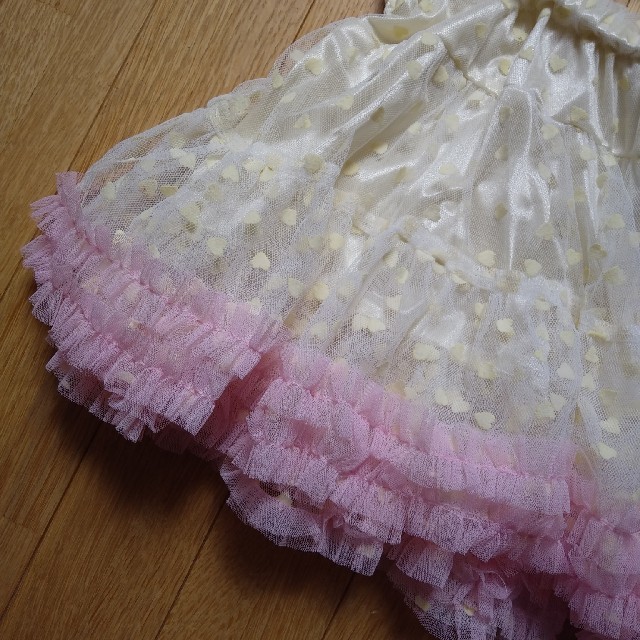 milklim(ミルクリーム)のミルクリーム　チュールスカート　きなりピンク レディースのスカート(ミニスカート)の商品写真