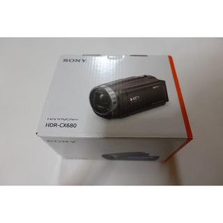 ソニー(SONY)の【美品】SONY デジタルビデオカメラ HDR-CX680 ホワイト 付属品あり(ビデオカメラ)