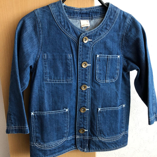 petit main(プティマイン)のpetin main ジージャン　110 キッズ/ベビー/マタニティのキッズ服女の子用(90cm~)(ジャケット/上着)の商品写真