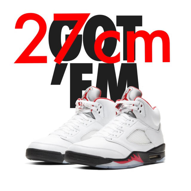 メンズjordan5 fire red