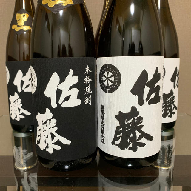 佐藤（黒）、佐藤（白）1.8㍑　各3本＝6本セット 食品/飲料/酒の酒(焼酎)の商品写真