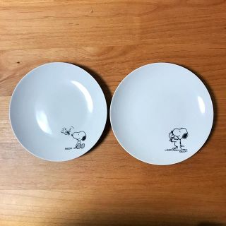 スヌーピー(SNOOPY)のローソン スヌーピー皿 2枚セット(食器)