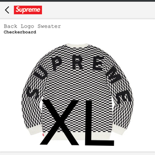 シュプリーム(Supreme)のXLサイズ supreme Back Logo Sweater(ニット/セーター)