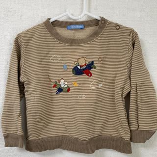 ファミリア(familiar)の専用！！　ファミリア  トレーナー　ベージュ90(Tシャツ/カットソー)