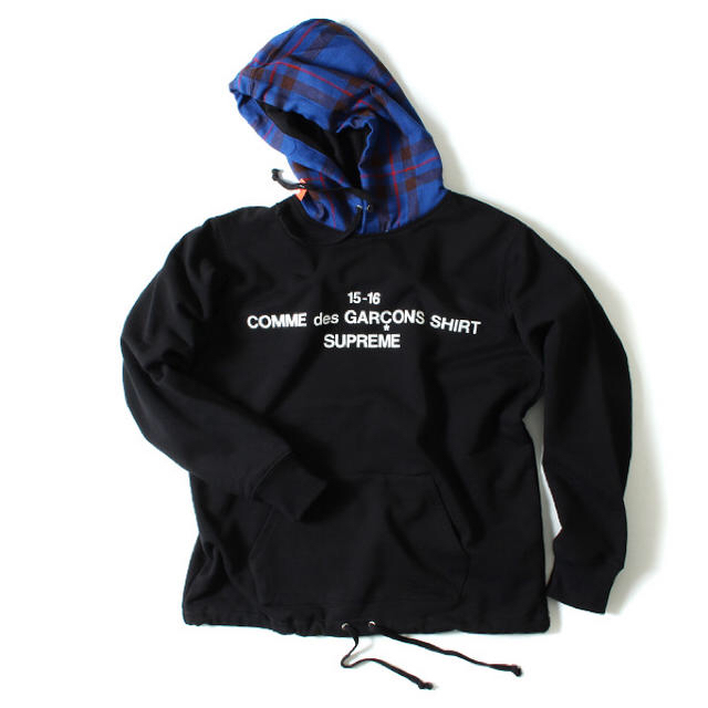 supreme Comme des Garons SHIRT hooded 黒