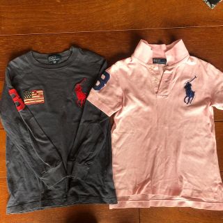 ラルフローレン(Ralph Lauren)のラルフローレン 120cm 長袖Tシャツ　半袖ポロ　2枚セット(Tシャツ/カットソー)