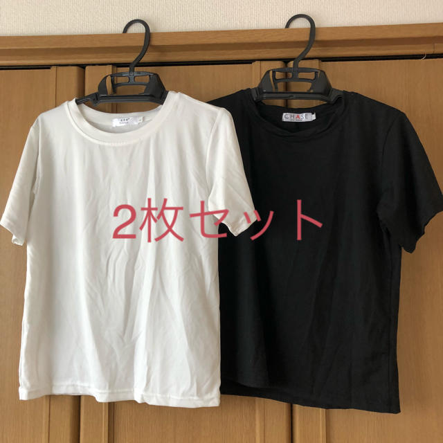 Tシャツ 2枚セット レディース レディースのトップス(Tシャツ(半袖/袖なし))の商品写真