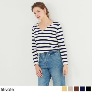 ティティベイト(titivate)の◎新品◎titivate 前後2way長袖カットソー(カットソー(長袖/七分))