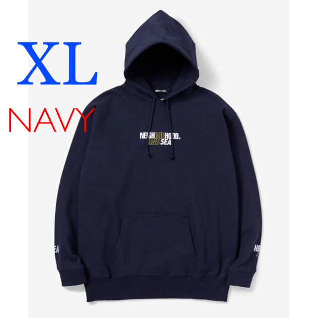 wind and sea × neighborhood パーカー　navy XL