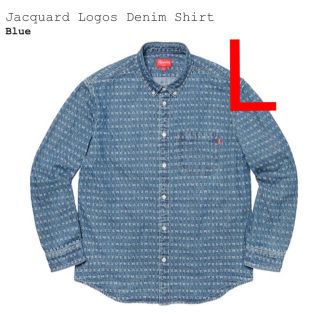 シュプリーム(Supreme)のsupreme Jacquard Logos Denim Shirt L デニム(シャツ)