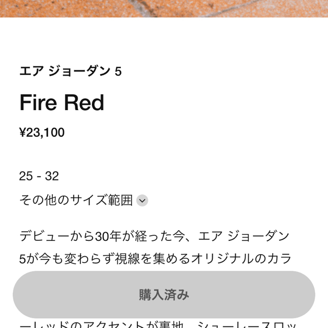 エアジョーダン5 FIRE RED 1