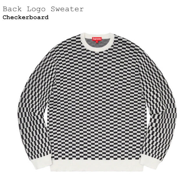 Supreme Back Logo Sweater Lサイズ