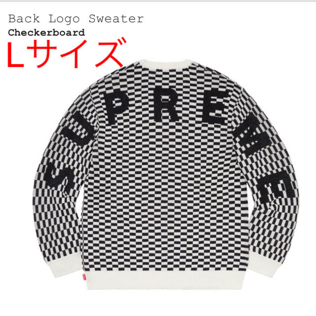 即納】 Supreme Back Logo Sweater Lサイズ ニット/セーター