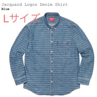 シュプリーム(Supreme)のJacquard Logos Denim Shirt シュプリーム  デニム　(シャツ)