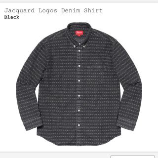 シュプリーム(Supreme)のsupreme  Jacquard Logos Denim Shirt(シャツ)