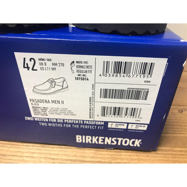 BIRKENSTOCK(ビルケンシュトック)のBIRKENSTOCK ナチュラルレザーシューズ モカシン パサデナ ブラック メンズの靴/シューズ(スリッポン/モカシン)の商品写真