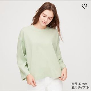 ユニクロ(UNIQLO)のユニクロ コットンオーバーサイズワイドスリーブT(Tシャツ(長袖/七分))