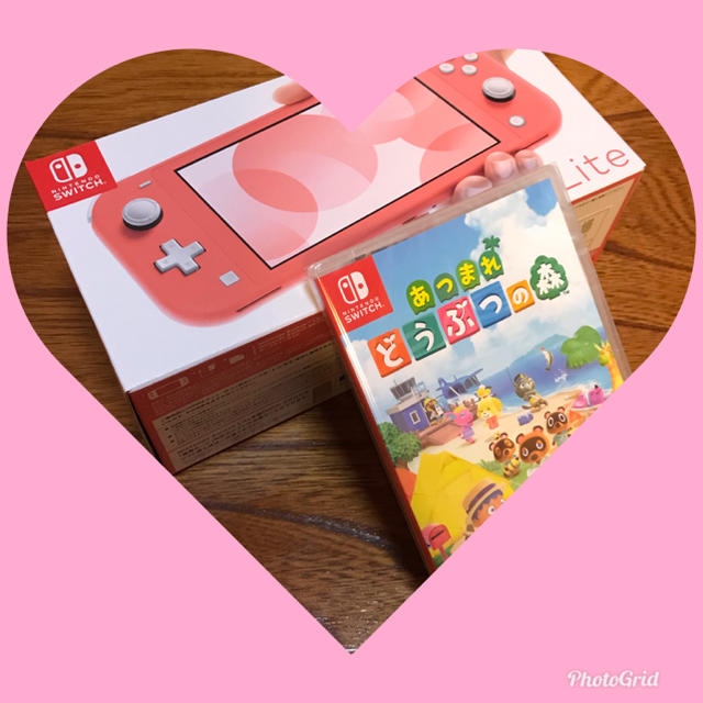 ニンテンドースイッチ ライト コーラル ピンク あつまれどうぶつの森-