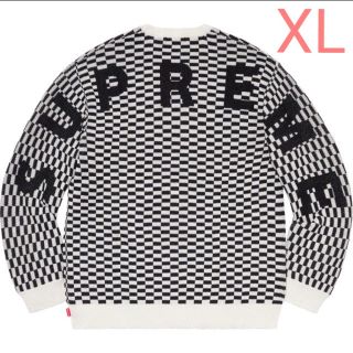 シュプリーム(Supreme)のSupreme Back logo sweater checkerboard (ニット/セーター)