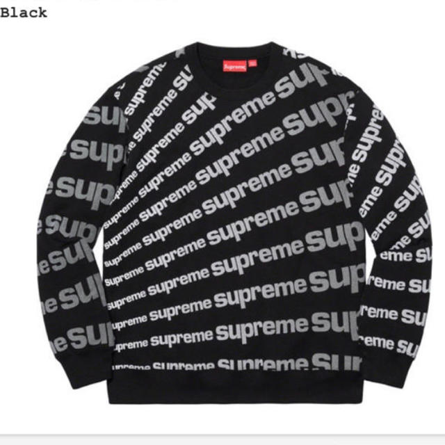 黒L Supreme Radial Crewneck Black