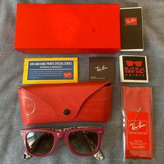 レイバン(Ray-Ban)のRayban レイバン ウェイファーラー レアプリント サングラス ピンク(サングラス/メガネ)