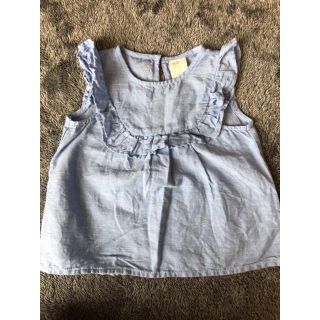 エイチアンドエム(H&M)のノースリーブシャツ　6〜9M H&M(シャツ/カットソー)