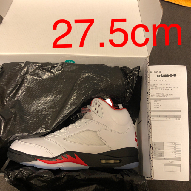 靴/シューズ【27.5cm】Nike AIR JORDAN 5 OG Fire red