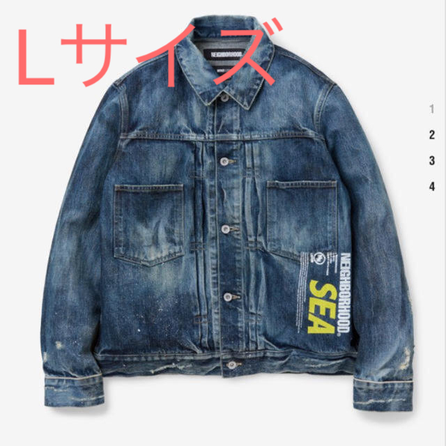 NEIGHBORHOOD(ネイバーフッド)のNEIGHBORHOOD×WIND AND SEA NHWDS / C-JKT メンズのジャケット/アウター(Gジャン/デニムジャケット)の商品写真