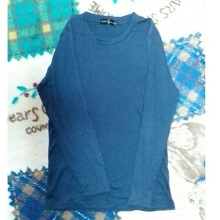 Tシャツ  紺色 Mサイズ(Tシャツ/カットソー(七分/長袖))