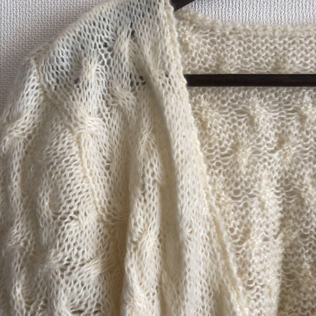 vintage knit cardigan レディースのトップス(カーディガン)の商品写真