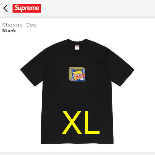 supreme 19aw Cheese tee Tシャツ　XL