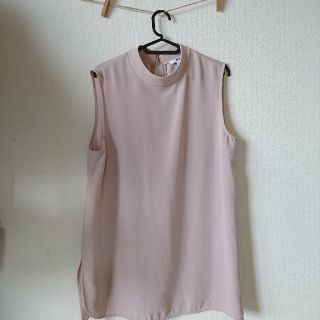 ユニクロ(UNIQLO)のsale！ユニクロ☆春色ハイネックノースリーブ☆size XL(シャツ/ブラウス(半袖/袖なし))