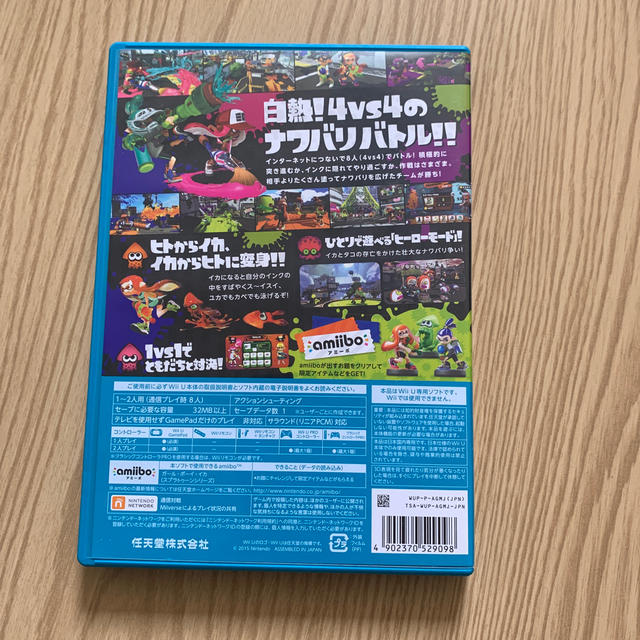 任天堂(ニンテンドウ)のSplatoon（スプラトゥーン） Wii U エンタメ/ホビーのゲームソフト/ゲーム機本体(家庭用ゲームソフト)の商品写真