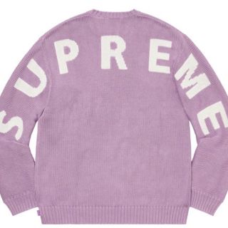 シュプリーム(Supreme)のSupreme Back Logo Sweater L 紫 lilac 新品(ニット/セーター)