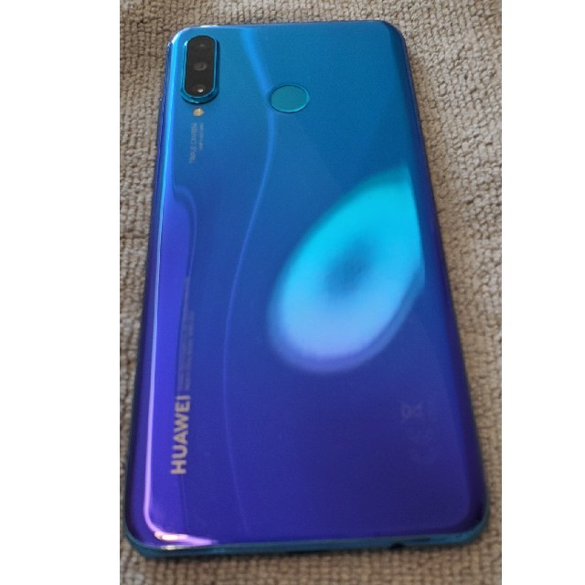 【成立済み】HUAWEI P30 lite Peacock Blue