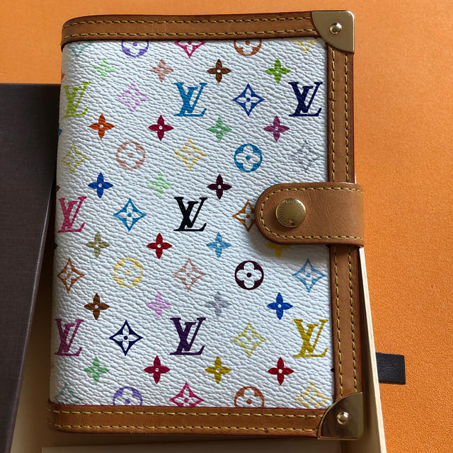 LOUIS VUITTON(ルイヴィトン)のmotty様専用❤️正規品★LOUIS VUITTONマルチカラー手帳カバー レディースのファッション小物(その他)の商品写真