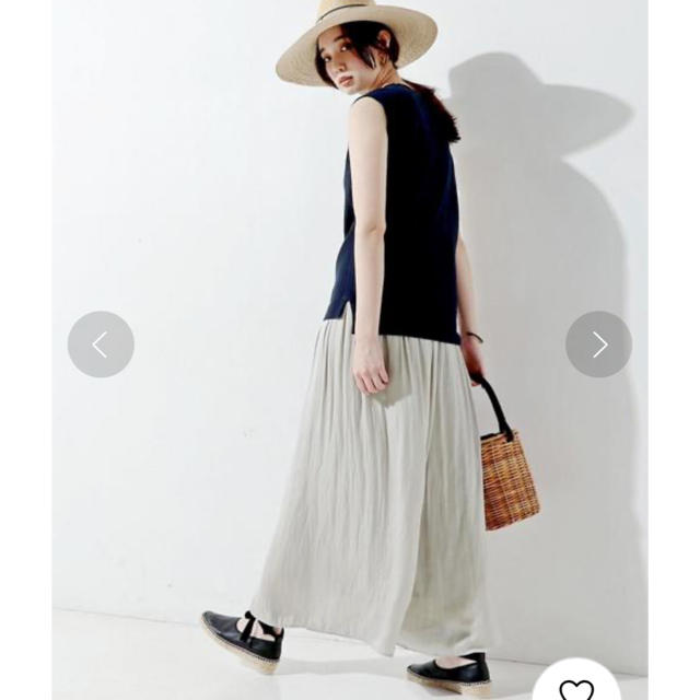 UNITED ARROWS(ユナイテッドアローズ)のUNITED ARROWS サテンマキシフレアパンツ  レディースのスカート(ロングスカート)の商品写真