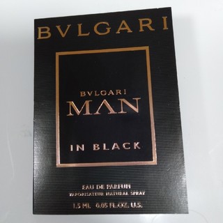 ブルガリ(BVLGARI)の【7】BVLGARI Man in BLACK 香水サンプル(ユニセックス)